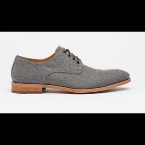 Taft The Kennedy in Grey, Wool Gray Oxford Shoes